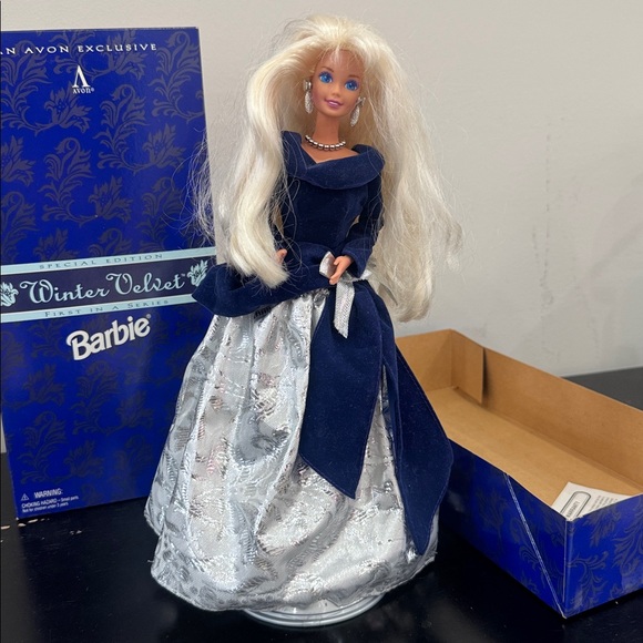 Avon Exclusive Barbie Winter Velvet “First in a Series” Special Edition Doll - Picture 2 of 13